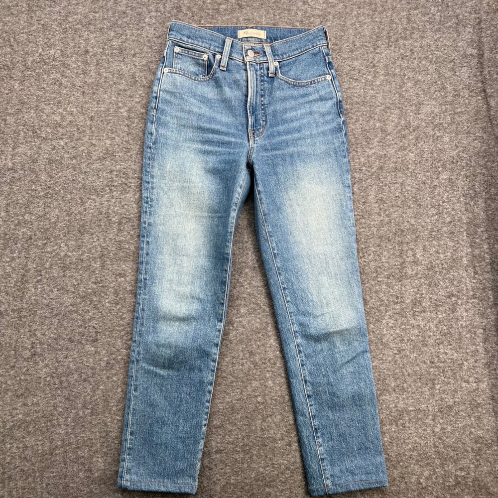 Madewell The Perfect Vintage Jean High Rise Tapered Medium Wash Denim Size 24